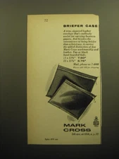 1958 Mark Cross Envelope Wallet Advertisement - Briefer Case