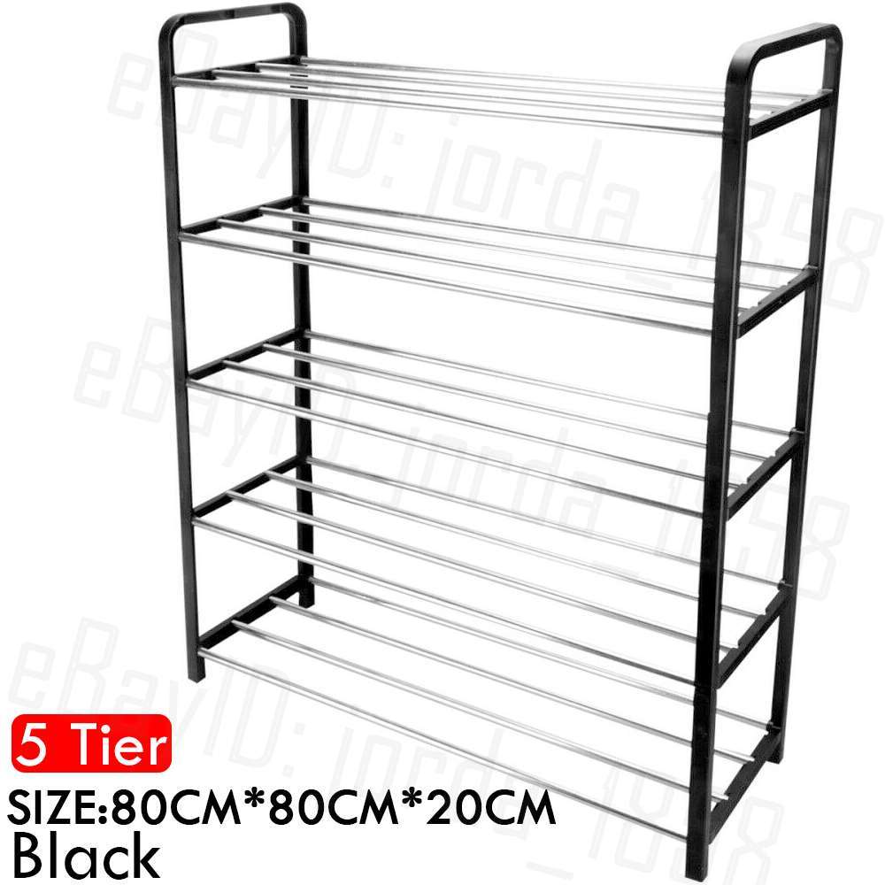 3/4/5 Tiers Shoe Rack Storage Organizer Shelf Stand Shelves Layers Shoe