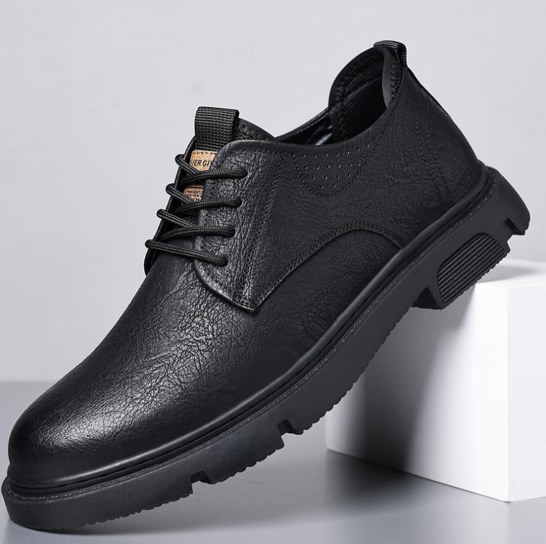 SAOLA Mocassino casual punta rotonda da uomo morbide Oxford décolleté quotidiane brogue cachi
