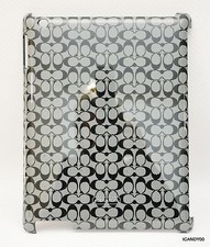 Nib Coach Signature Molded iPad Hardshell Case Cover F66676 Black/White