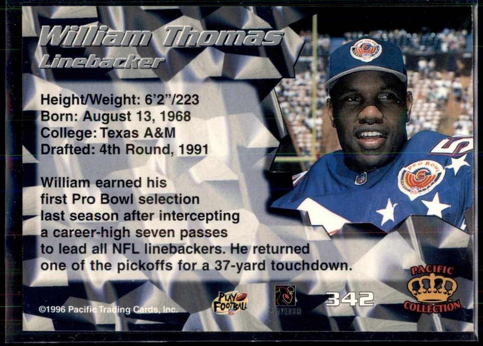 Rodney Peete #325 1998 Pacific - Image 2 of 2