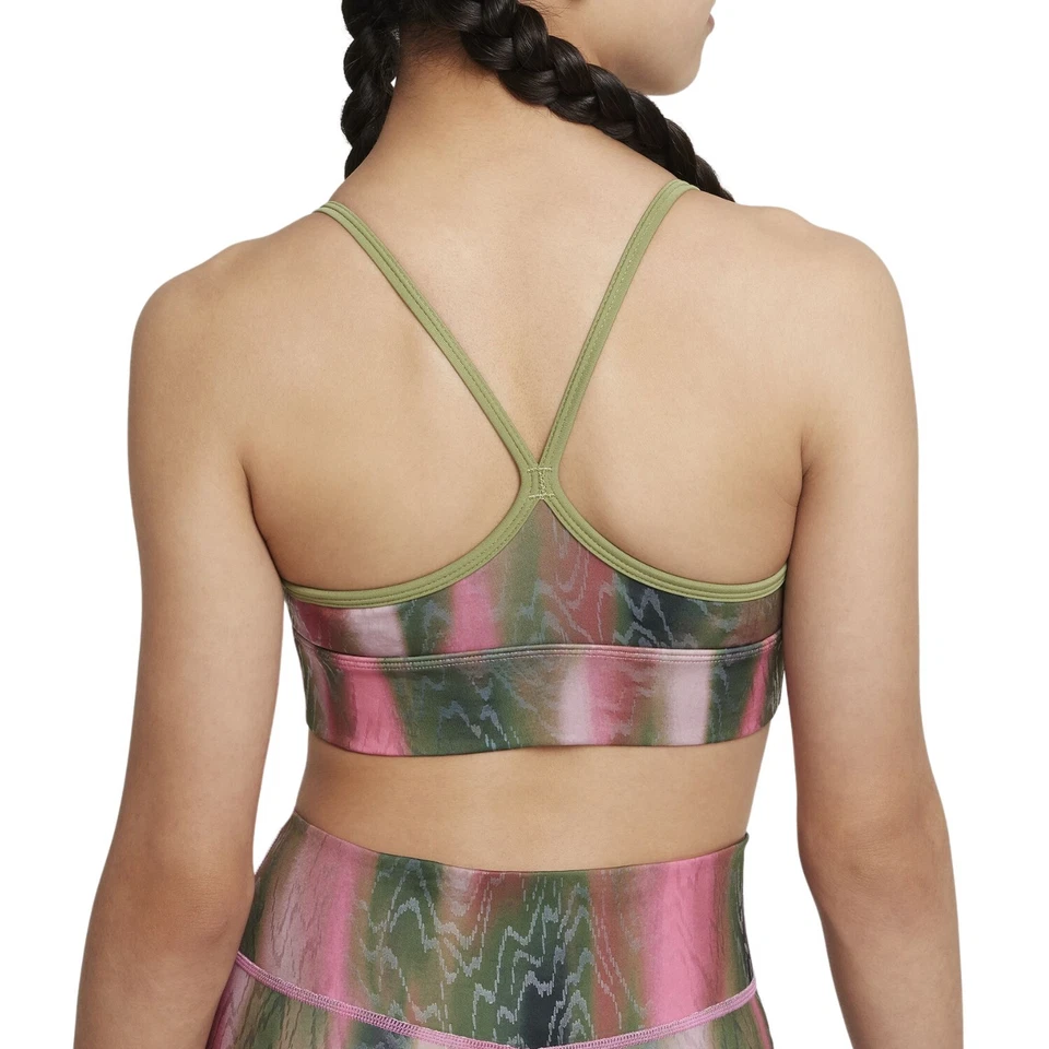 Sujetadores deportivos Nike Dri-fit Indy Icon Clash para niñas de entrenamiento y gimnasio estilo para niños grandes Foto 2 de 3