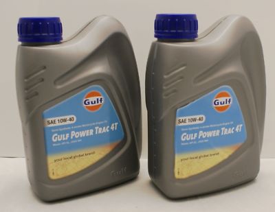 2 x Gulf Power Trac 4T - 10W-40 - #Viertaktmotoröl  (9 Euro pro l)