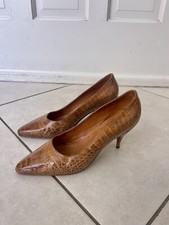Vintage Hand-Made Crocodile Heels Size 7