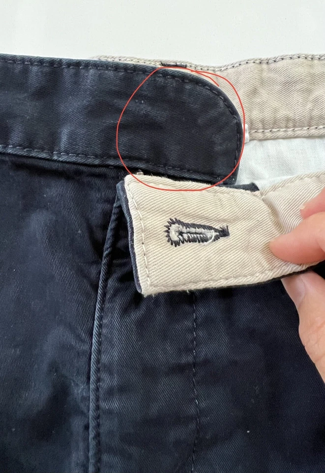 Pantalones Cortos Uniforme Gap Niños Frente Plano ~ Talla 12 ~ Azul Marino ~ Usado en Excelente Condición Falta Botón Foto 2 de 4