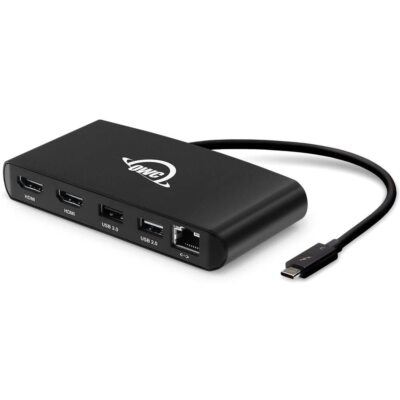 OWC Thunderbolt Mini Dock, Bus-Powered 5-Port Multi-Adapter