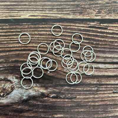 NEW Bali Silver 10mm Large Bright Closed Jump Rings - 30 Pieces