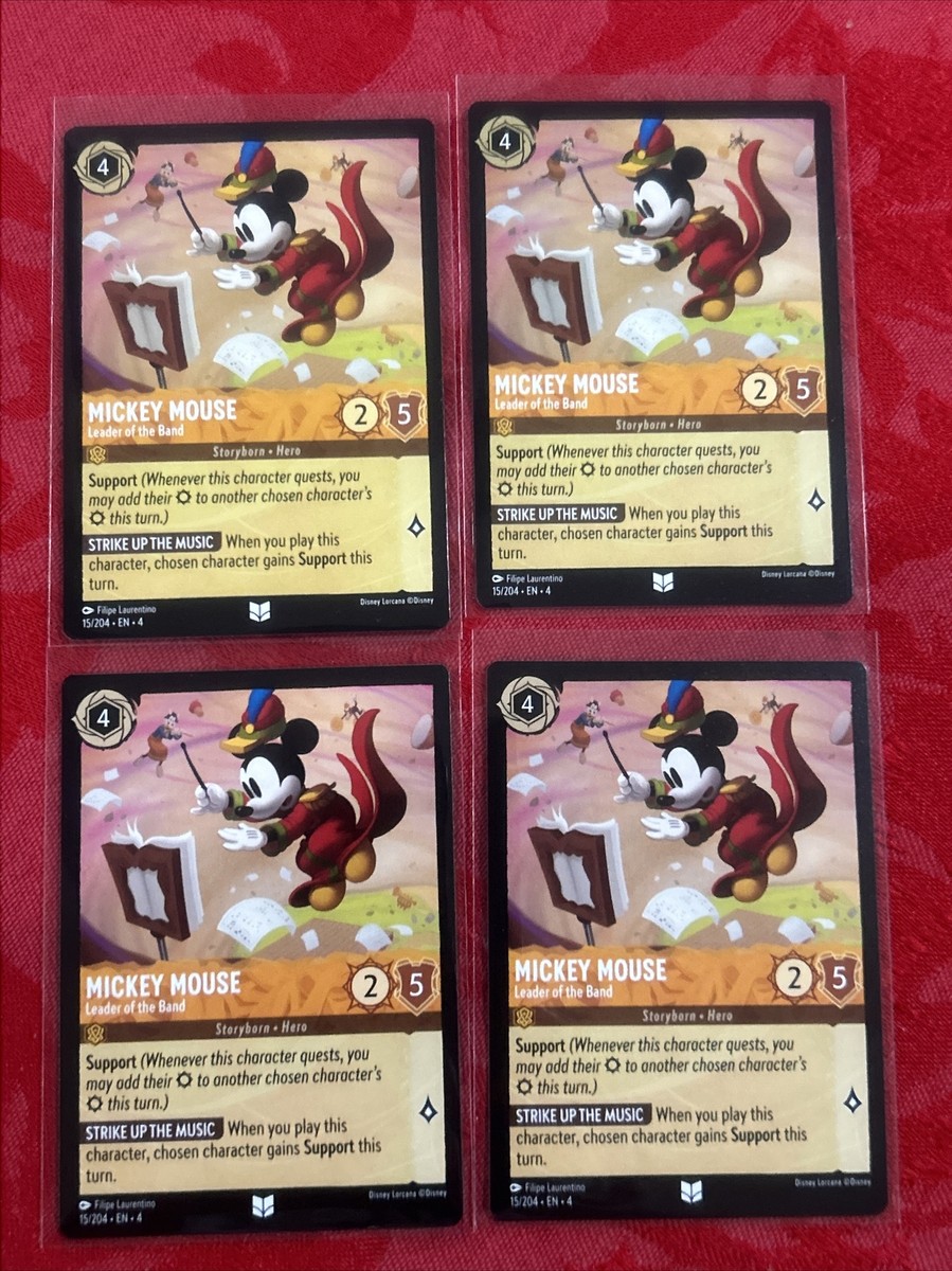 4x Disney Lorcana: Ursula's Return - Mickey Mouse - Leader of the