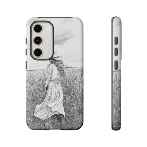 Cowgirl Drawing Field Phone Case for iPhone, Samsung Galaxy, Pixel - 第 187/240 張圖片