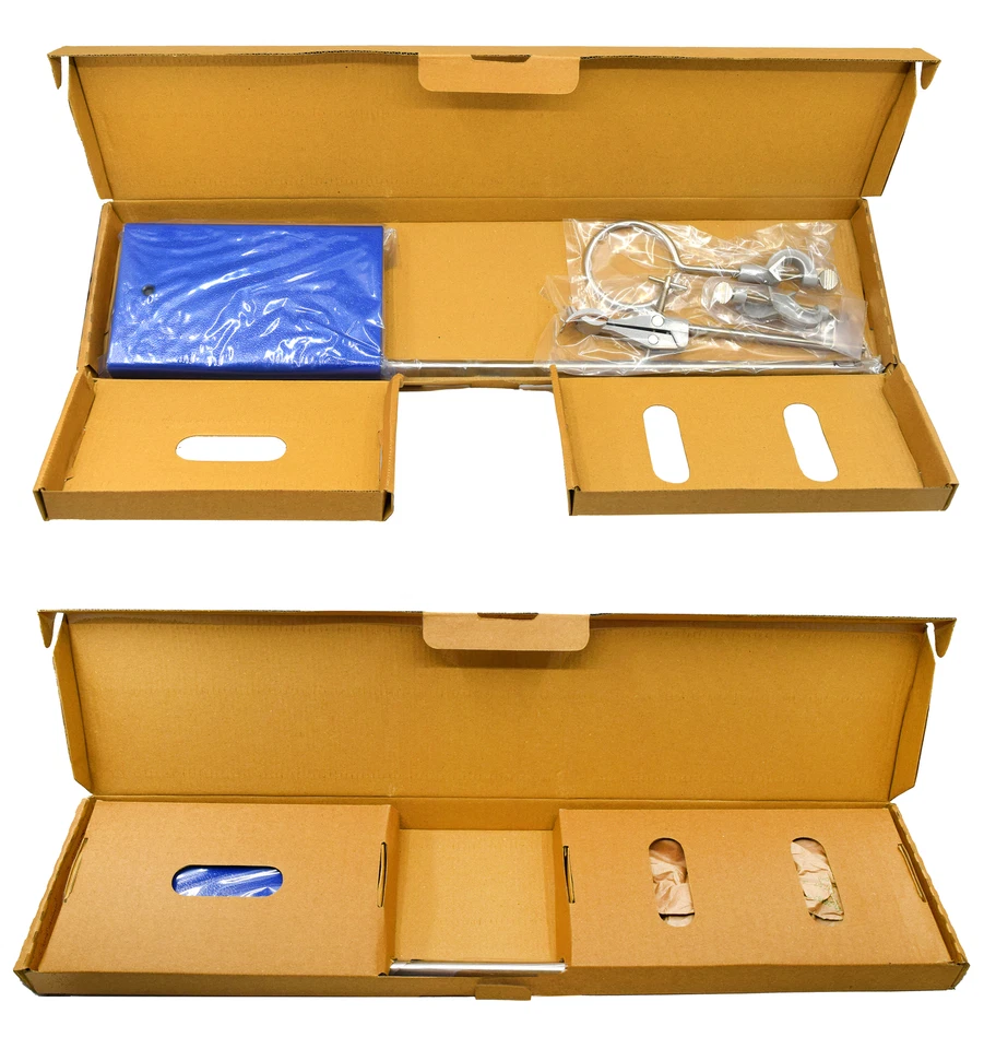 Juego de artículos de metal - Base (8" x 5"), varilla (24"), abrazadera de bureta, anillo de 2,5" de diámetro Foto 4 de 4