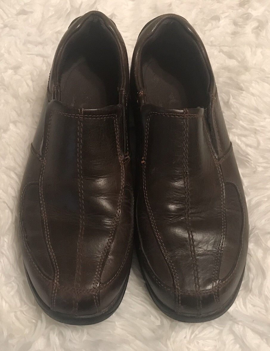 Rockport Mens Driving Moc Loafers Brown Leather Slip On Shoes Size 11.5 W Men main image 2
