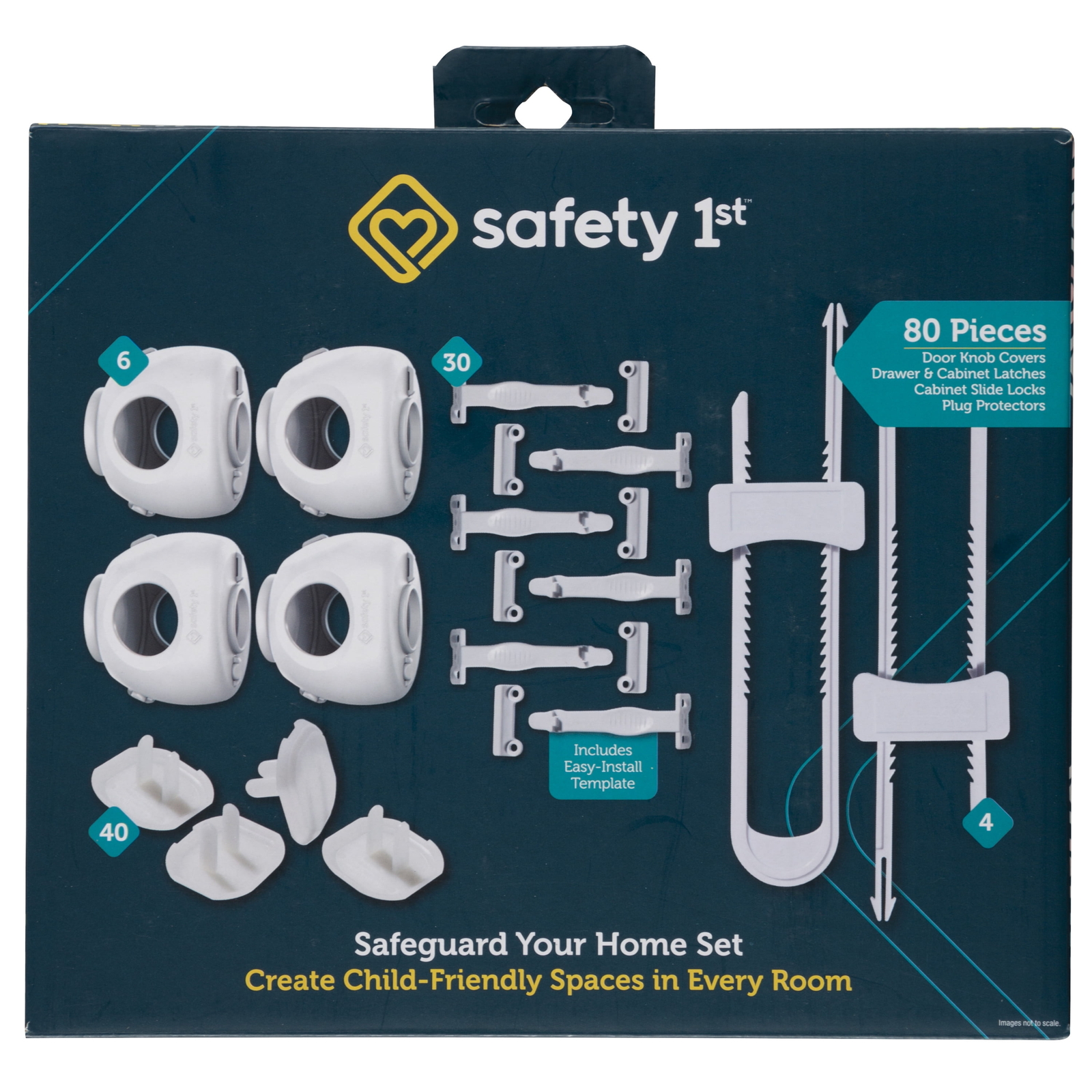 Safety 1ˢᵗ Home Safeguarding Set (80 Pieces) White Home Building & Hardware