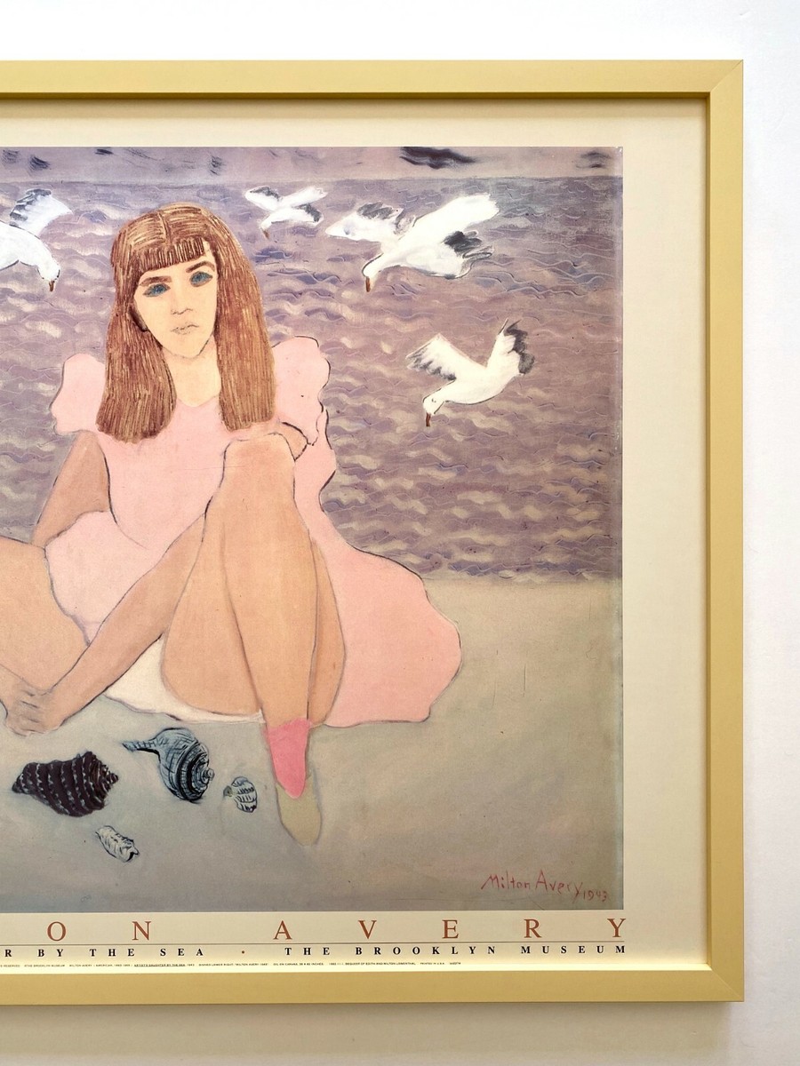 Avery、Milton、希少画集画、新品額付 MILTON AVERY RARE LITHO PRINT FRAMED MUSEUM POSTER ARTIST'S