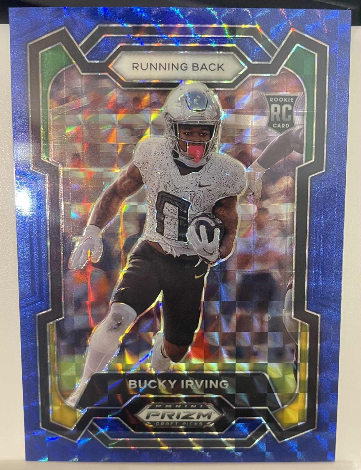 2024 Panini Prizm Draft Picks - Bucky Irving #172 Blue Finite /89 RC.