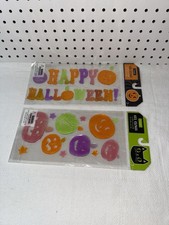      Halloween 2 Packs Window Gel Stickers Cling Decor Pumpkins
