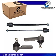 PartsW Ford 4Pc Inner Outer Tie Rod Kit for Escape Tribute Mariner