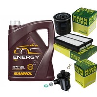 Mann Inspektionspaket 5L Mannol Energy 5W-30 FüR Toyota Corolla Liftback 1.6