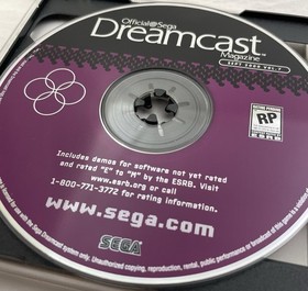 2 Dreamcast Demo Discs: Official SEGA Dreamcast Magazine Vol 7 & Generator Vol 1