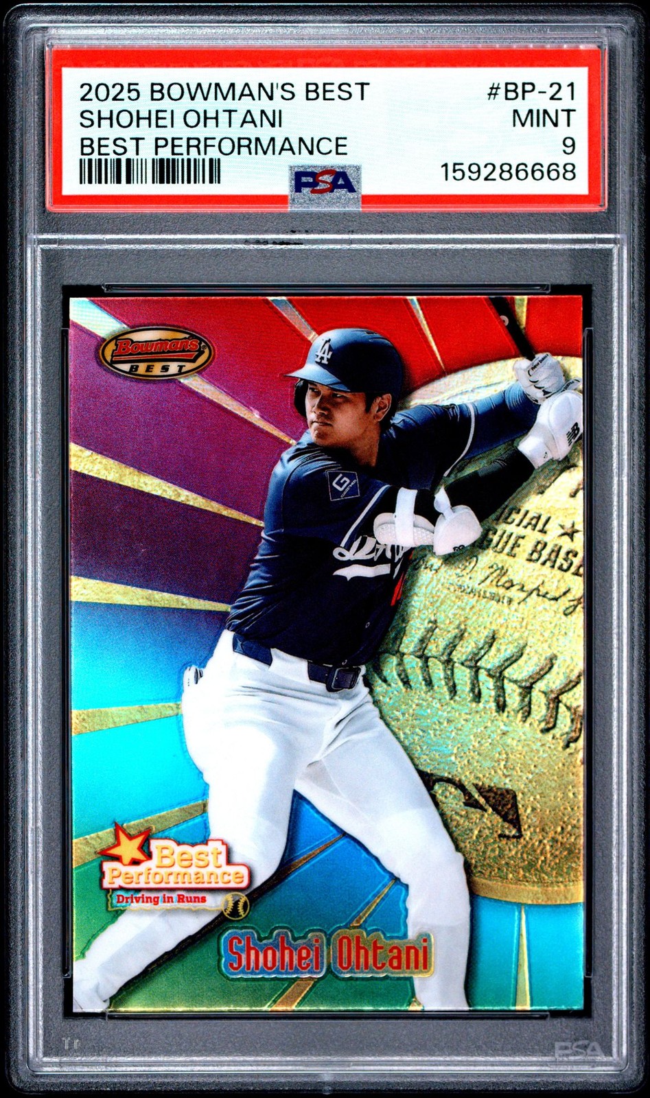 2025 Bowman's Best Best Performance #BP-21 Shohei Ohtani PSA 9