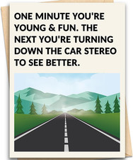 Funny Birthday Cards for Women Men, Happy Birthday Card for Mom Dad, Brother Bir
