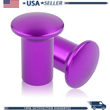 Car Drift Button Knob 2pcs Aluminum Alloy Toyota Gt86brzfrs Purple