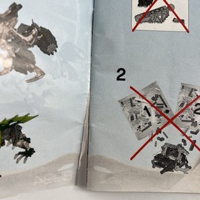 LEGO Bionicle 8994 Baranus V7 Battle Vehicles w/ Manual Missing 7 Pieces