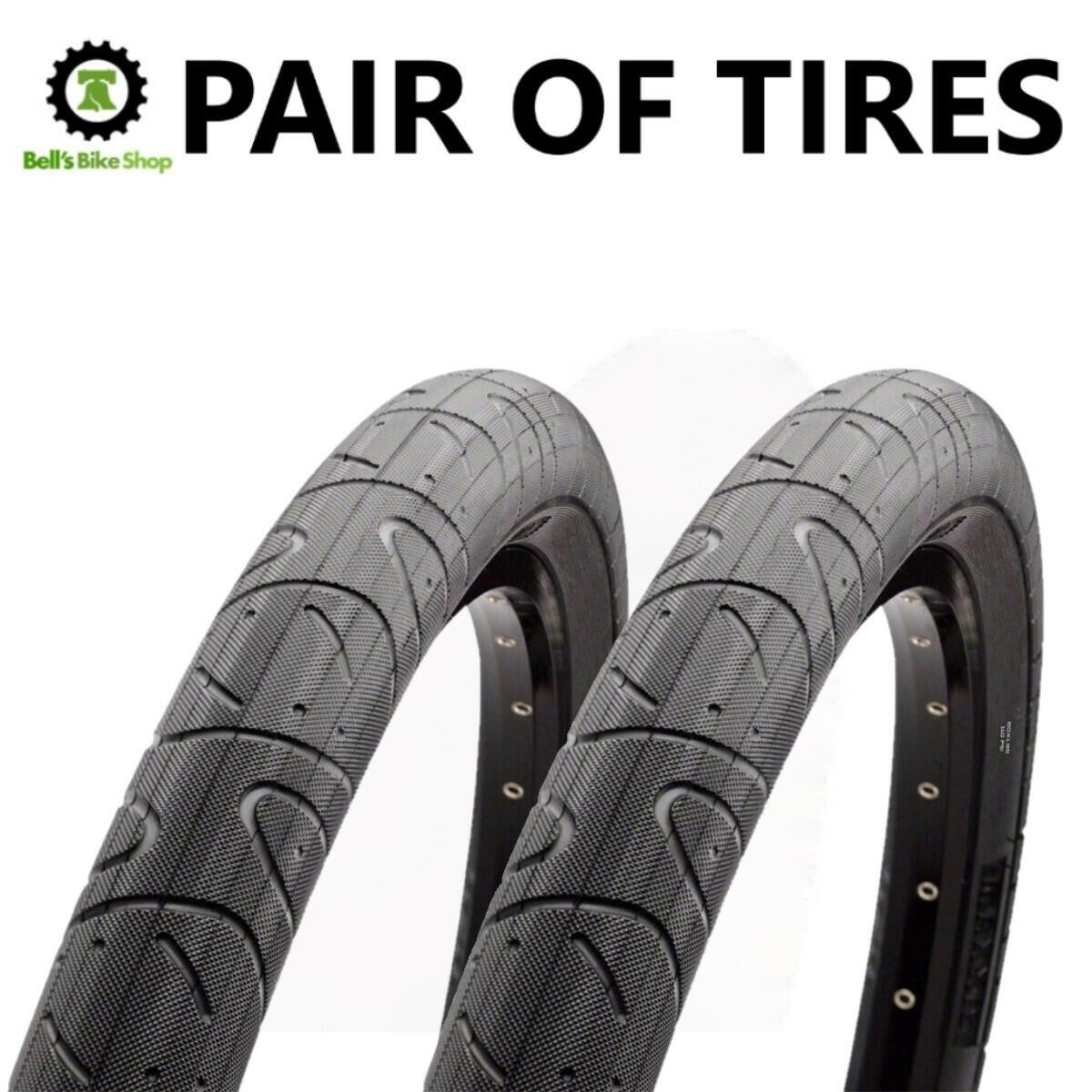 2 Pack: Maxxis Hookworm Tires 24x2.5 Black Wire SC BMX Cruiser 24