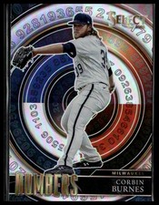 2022 Panini Select #SN7 Corbin Burnes Select Numbers Holo