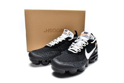 AA3831-001 OFF White x Nike Air VaporMax Black White Men's Running Shoes
