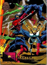 Tarjeta coleccionable Elektra & Daredevil 71 Fleer Marvel Universe 1994 TC CC