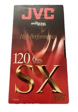 JVC High Performance VHS Blank Tapes 120SX 6 Hours New Sealed Lot of 3
