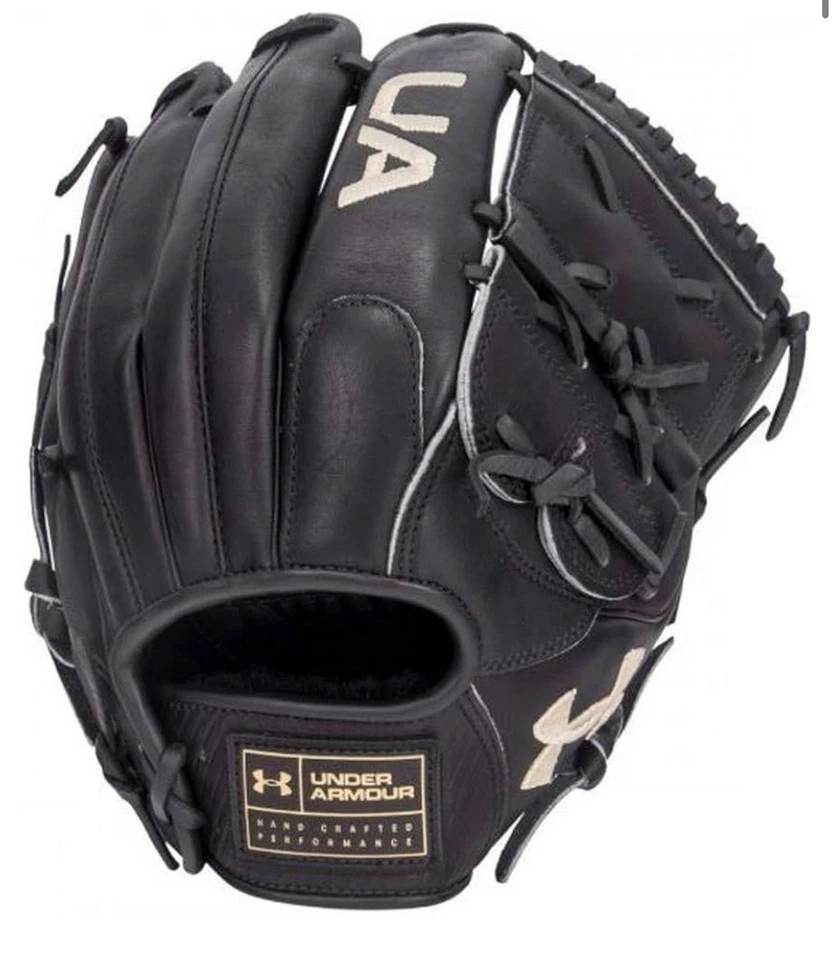 Guante Under Armour Impecable 12" 2 Piezas Web P LHT Cuero Negro Lanzamiento a la Izquierda Foto 2 de 4