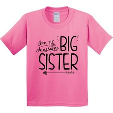 Inktastic I'm The Awesome Big Sister Youth T-Shirt Children Sis Girl Family Bold