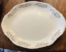 Homer Laughlin Golden Rose (Liberty Shape) Oval Serving Platter. Made In USA