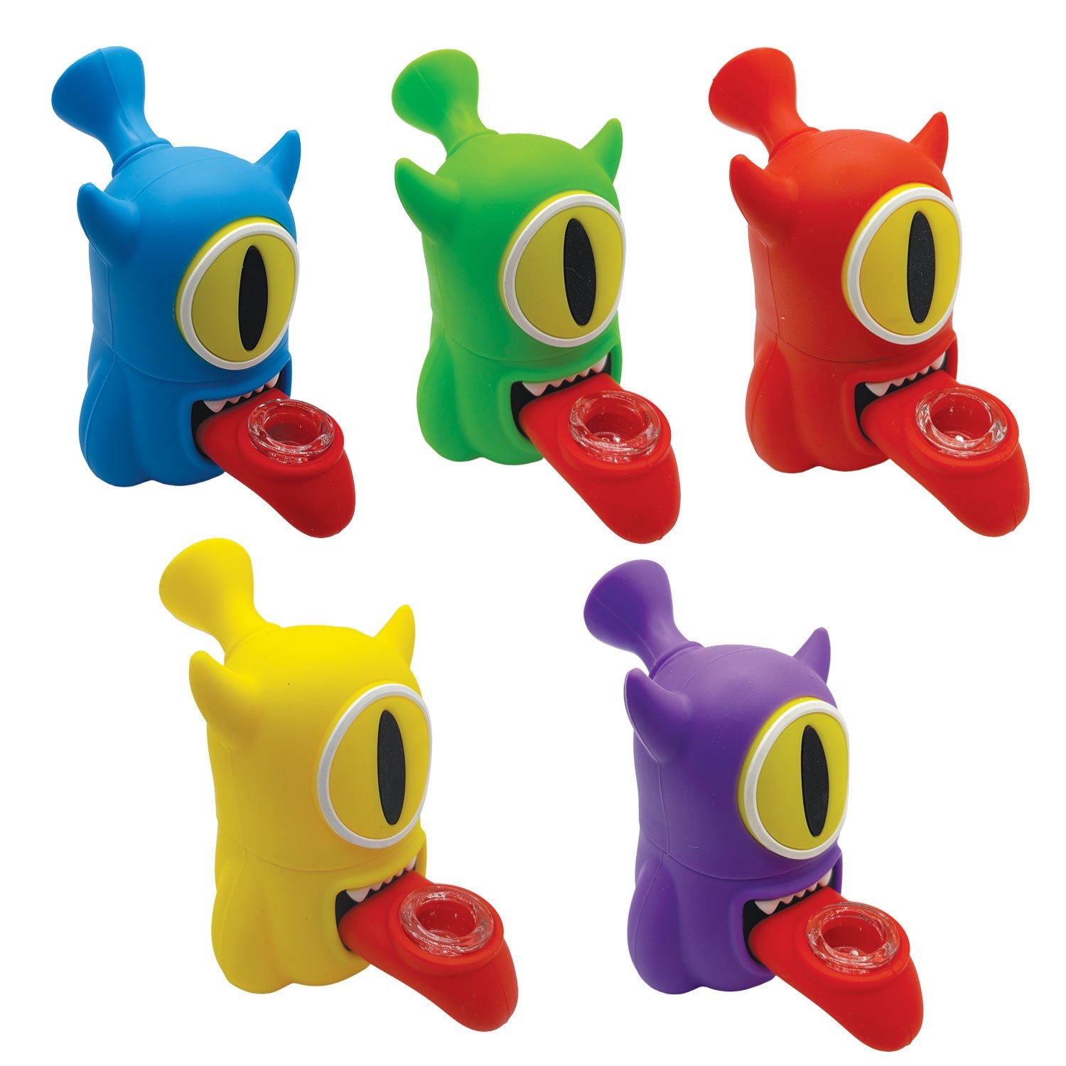 68-Piece Silicone Monster Water Pipes Set