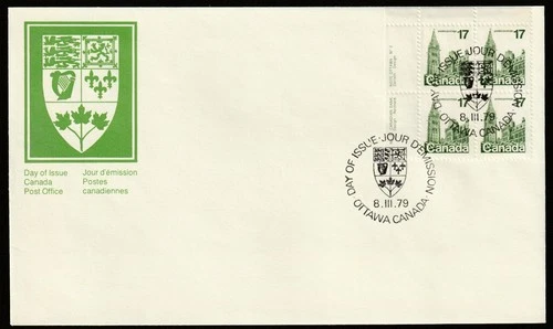 Canada #790, Houses of Parliament, UL PB, Official First Day Cover, FDC 1979