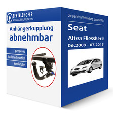 Auto Hak Anhängerkupplung abnehmbar für SEAT Altea Fliessheck Typ 5P1 AHK NEU