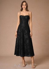 Hollis Dark Green Midi Dress-AZAZIE|25060