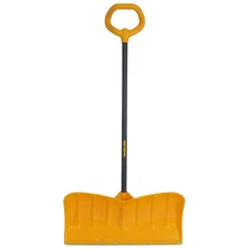 Snow Shovel 41.25 in Handle Steel 26 in Plastic Blade Versa Grip Combo