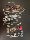 vintage costume jewelry lot 20 pcs in jewelry box