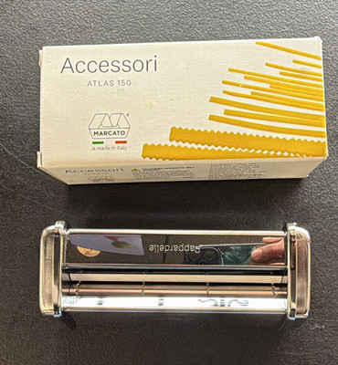 Marcato Atlas 150 Pappardelle Pasta Maker Attachment AC-150-PAP Silver SS