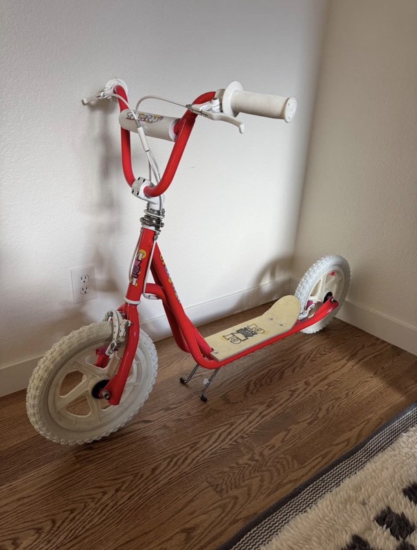 1985 1987 GT Zoot Scoot Pink Old School BMX Scooter. old School