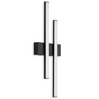 Telefunken LED AußEnleuchte Wandlampe Schwarz IP44 2X 8W 960Lm Neutralweiß 4000K