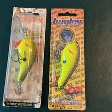 Lot 2 New Bagley Balsa Killer B2 Lures Custom Painted By Fallcreek Lures Llc.