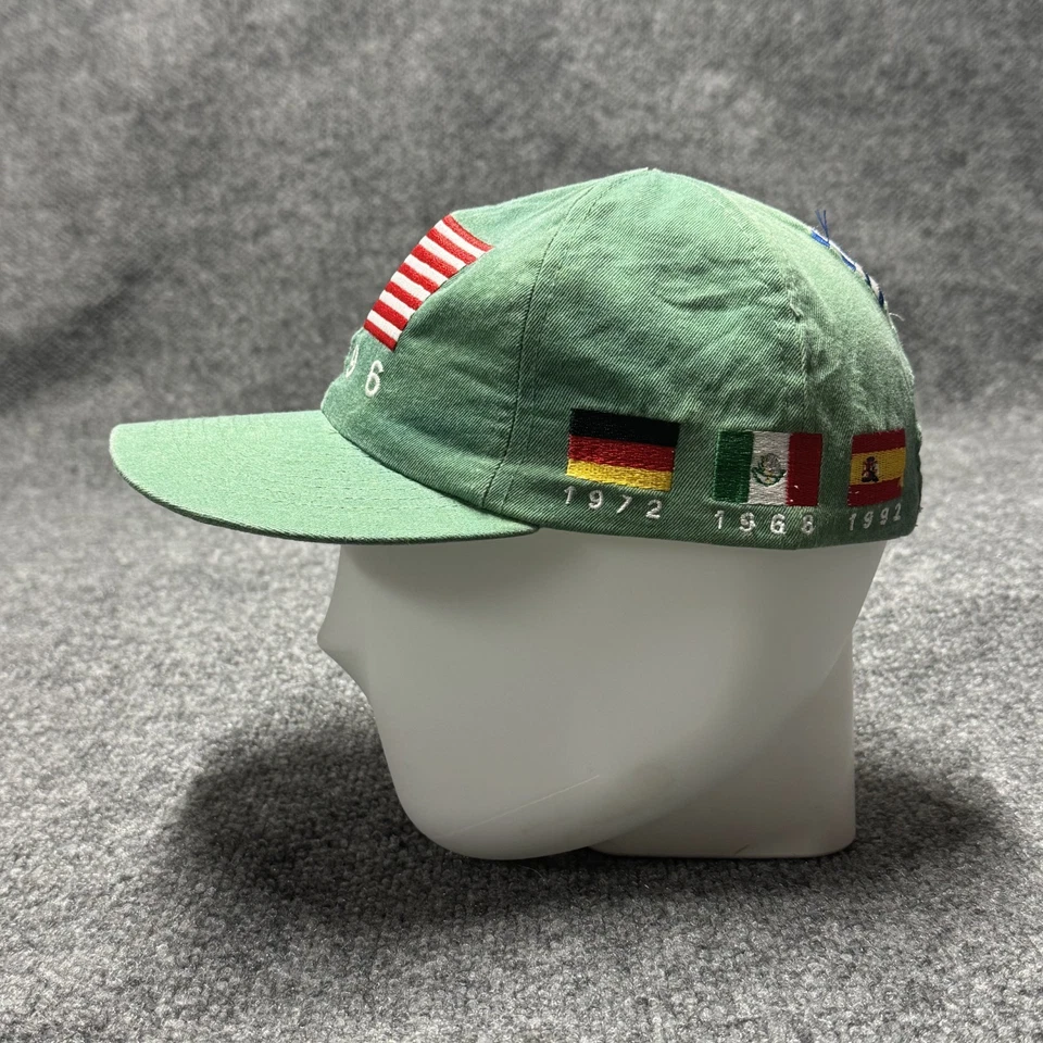 Vintage Reversible 1996 Olympic Flags Hat Cap Cotton USA - Image 3 of 4