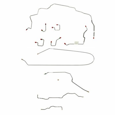 For 97-98 Jeep Grand Cherokee Complete Brake Line Kit Steel CBK0020OM