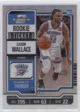 2023-24 Panini Contenders Optic Rookies Silver Prizm Cason Wallace #10 s3g