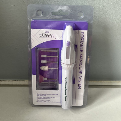 STUDIO SELECTION PORTABLE MANICURE SYSTEM 6-Piece NEW FACTORY PACK