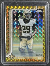 QUINCY RILEY 2025 TOPPS CHROME #RA-QR ROOKIE AUTO GOLD GEO REFRACTOR RC 6/50