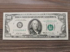 1970s $100 Dollar Bill Federal Reserve Bank